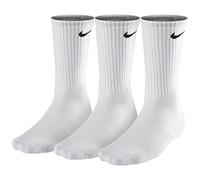 Nike Men 3PPK Cushion Crew Socks - White, Large