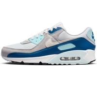 Nike Men Air Max 90 Sneaker, Pure Platinum White Glacier Blue, 7 UK