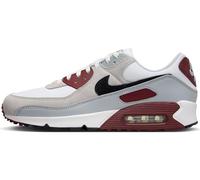 Nike Men Air Max 90 Sneaker, White Black Dark Team Red Pure Platinum, 8 UK