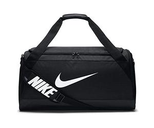 Nike Men Brasilia 6 Duffel Bag - Black/Black/White, 71.1 x 28 x 33 cm