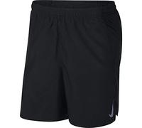 Nike Men Challenger 7" Running Shorts - Black/Black/Reflective Silver, M