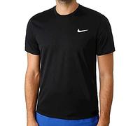 Nike Men Court Dri-FIT Short Sleeve Top - Black/Black/White, M