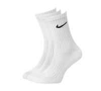 Nike Men Cush Crew Socks (pair Of 3) - White/Black, Medium/Size UK 5 - 8