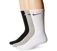 NIKE Men Cushion Crew Training Socks (3 Pair) - Multi-Colour, M