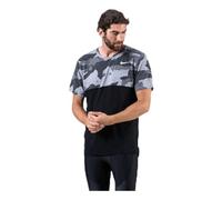 Nike Men Dri-Fit Hyper Dry Camo Top - Black/Light Smoke Grey/White, Small