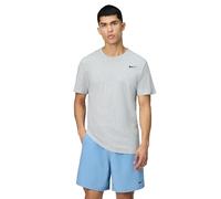 Nike Men Dri-Fit Solid Crew T-Shirt - Dark Grey Heather/Black, X-Large