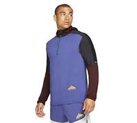 Nike Men Dri-FIT Trail Element 1/2-Zip Trail Running Top, Dark Purple Dust/Bronze Eclipse/Black/University Gold, Medium