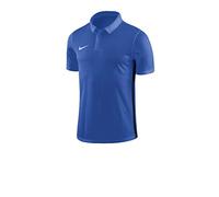 Nike Men Dry Academy 18 Short Sleeve Polo - Royal Blue/Obsidian/White, Small