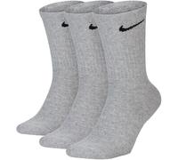 Nike Men Everyday Plus Cushion Crew 3 Pack Socks Dark Grey Heather SX6888-063 (Large)