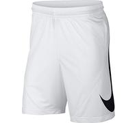 Nike Men HBR Basketball Shorts - White/White/Black, Large