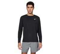 Nike Men M Nk Df Uv Miler Top Ls Sweatshirt Black/Reflective Silv M