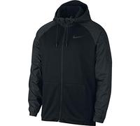 Nike Men M Nk Dry Hd Ls Fz Utility Core Sweatshirt - Black/Mtlc Hematite, L-T