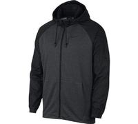 NIKE Men M Nk Dry Hd Ls Fz Utility Core Sweatshirt - Charcoal Heathr/Black, XL-T