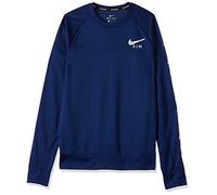 NIKE Men M NK PACER PLUS CREW GX HBR Long Sleeved T-shirt - Black/White/Reflective Silver, 2X-Large
