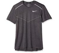 Nike Men M Nk Techknit Cl Ultra Top Ss T-Shirt - Black/Thunder Grey/Reflective, Small
