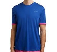 Nike Men M Nkct Dry Top Ss Clrblk T-Shirt - Indigo Force/Active Fuchsia/Active Fuchsia/Indigo Force, XX-Large
