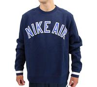 Nike Men M Nsw Air Crew Flc Long Sleeved T-Shirt - Obsidian/Obsidian/Obsidian, Small
