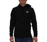 Nike Hoodie – NSW Fleece Pullover Sweatshirt, Full Sleeve – Black/Blue S–XL