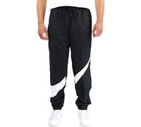 Nike Men M NSW HBR WVN STMT Pants - Black/White, X-Small