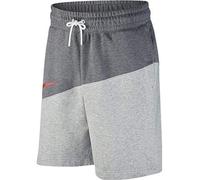 Nike Men M NSW Swoosh Short ft Sport Shorts - Charcoal Heathr/University Red, X-Large