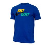 Nike Men M NSW TEE JUST DO IT SWOOSH T-shirt - Indigo Force/Amarillo/Lucid Green, 2X-Large