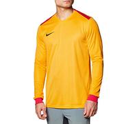 Nike Men Men's Dry Park Derby II Football Jersey Long Sleeved T-Shirt - Black/Volt/(White), Small