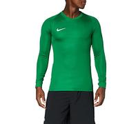 Nike Men Men's Dry TIEMPO Premier Football Jersey Long Sleeved T-Shirt - pine green/pine green/white/(white), Small