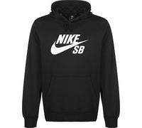 Nike Men SB Icon Pullover Skate Hoodie - Black/White, M