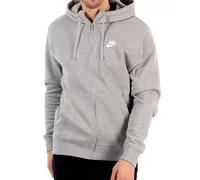 Nike MEN Sportswear Club Fleece Full Zip Hoodie Jacket Grey SIZE M - BV2645-063