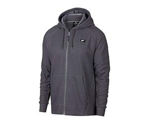 Nike Men Sportswear Optic Full-Zip Hoodie - Dark Grey, Large