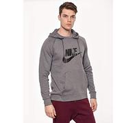 Nike Men Sportswear Optic Graphic Pullover Hoodie - Dark Grey, M