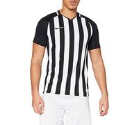Nike Men Striped Division III Short Sleeve Top - Black/White/White/Black, 2X-Large