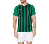 Nike Men Striped Division III Short Sleeve Top - Pine Green/Black/White/White, Medium
