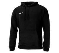 NIKE Men Team Club Hoodie - Black/Black/White, Large