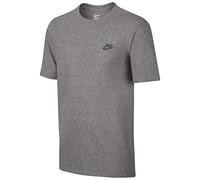 Nike Men Tee Club T-shirt - Dark Grey Heather/Cool Grey, Medium