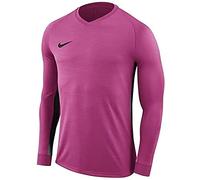 Nike Men Tiempo Premier Jersey LS Jersey - Vivid Pink/Vivid Pink/Black/Black, X-Large
