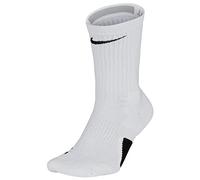 Nike Men U Nk Elite Crew Socks - White/Black/Black, Large