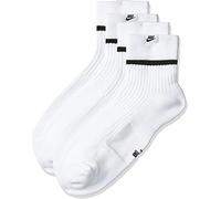 NIKE Men U SNKR SOX ESSENTIAL ANKLE 2PR Socks - White/Black, X-Large