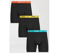 Nike Mens 3 Pack Boxer Briefs - Black, Black, Size Xs, Men Black