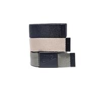 NIKE Men's 3 Pack Golf Web Belt, Black/Olive/Khaki, Futura, One-Size up to 42"