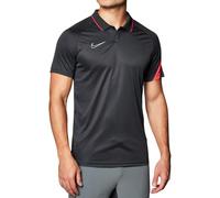 Nike Men's Academy Pro Polo, Anthracite/Bright Crimson/(White), 2XL