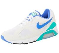 NIKE Men's Air 180 Sneaker, White Medium Blue Clear Jade ii Black, 8 UK