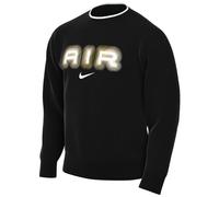 Nike Mens Air Crew Neck Fleece Black Sweatshirt Cotton - Size X-Small