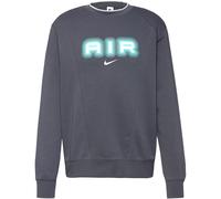 Nike Mens Air Crew Neck Fleece Grey Sweatshirt - Charcoal Cotton - Size Small