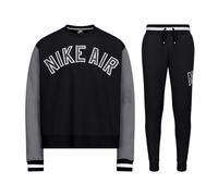 Nike Mens Air Crew Neck Tracksuit in Black Cotton - Size X-Large
