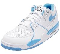 NIKE Men's AIR Flight '89 Low Sneaker, White University Blue Black, 8 UK
