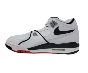 Nike Men's Air Flight 89 Sneaker, White/Black-lt Smoke Gray, 10.5