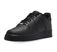 Nike Unisex Air Force 1 '07 Trainers Black/Black Leather - Size UK 10