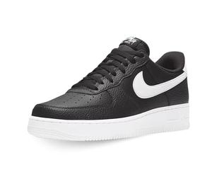 NIKE Men's Air Force 1 '07 Basketball Shoe, Black White, 14 UK