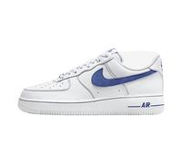 NIKE Men's AIR Force 1 '07 LV8 Sneaker, White Deep Royal Blue, 9 UK